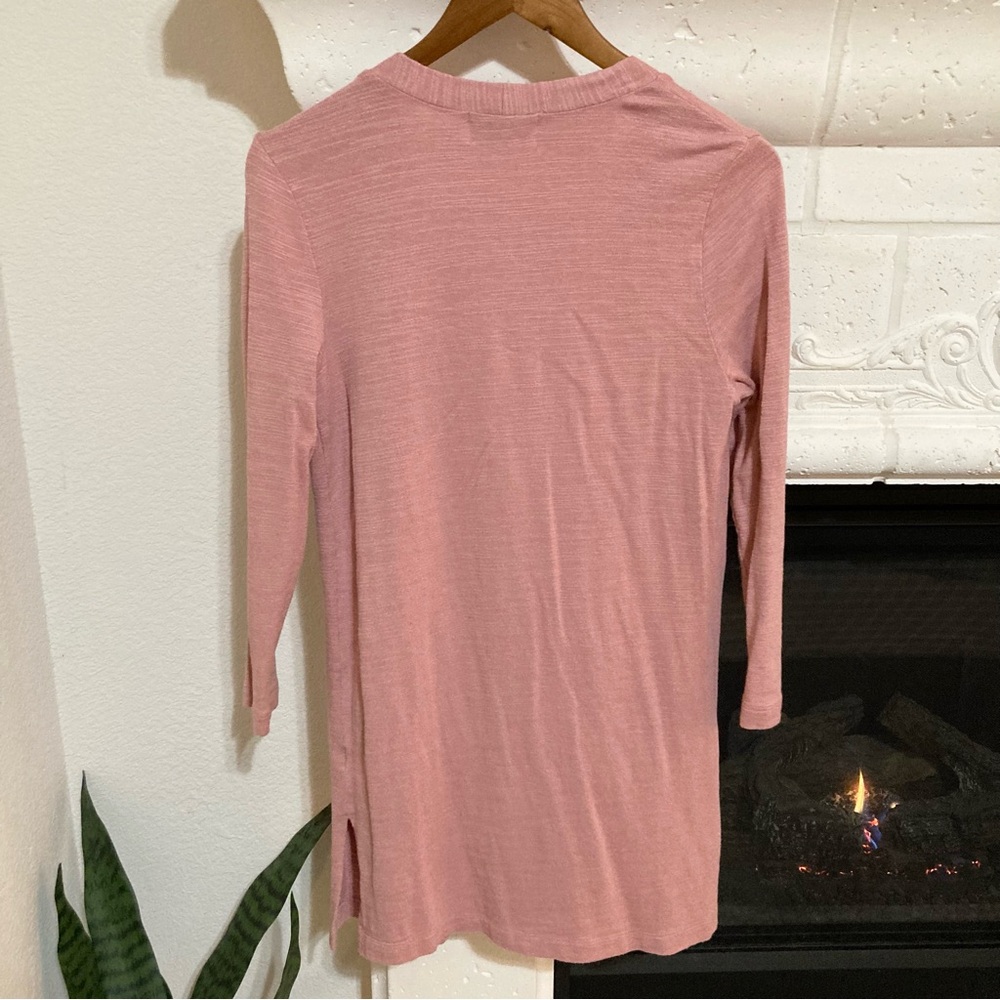 Girls Old Navy Pink Open Front Long Cardigan Sweater Size Youth L Large 10 - 12 - Picture 3 of 8